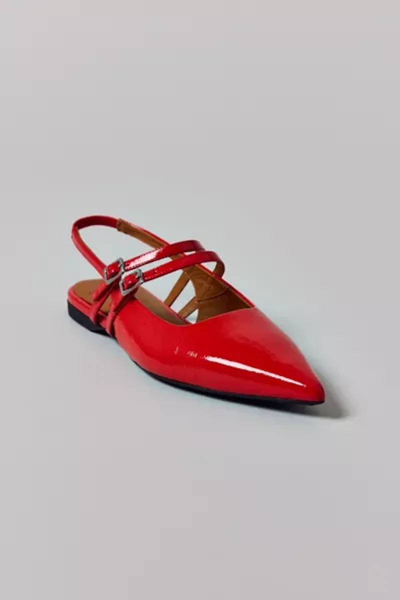 Vagabond Shoemakers Hermine Patent Leather Slingback Flat