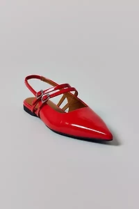 Vagabond Shoemakers Hermine Patent Leather Slingback Flat