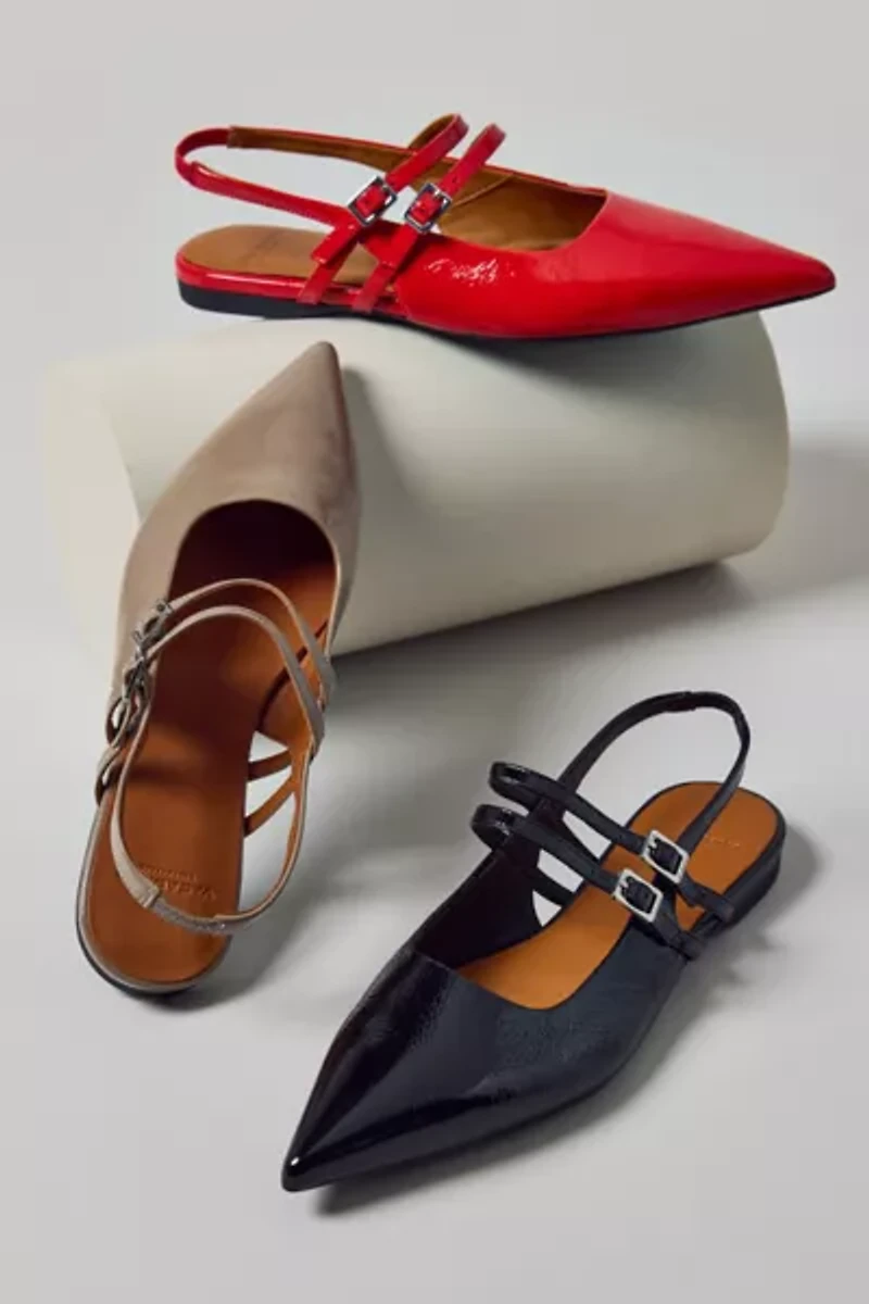 Vagabond Shoemakers Hermine Patent Leather Slingback Flat
