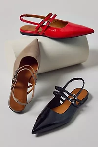 Vagabond Shoemakers Hermine Patent Leather Slingback Flat