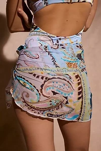 Montce Tie-Front Mini Sarong