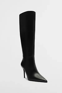 Schutz Leather Mikki Up Knee-High Boot