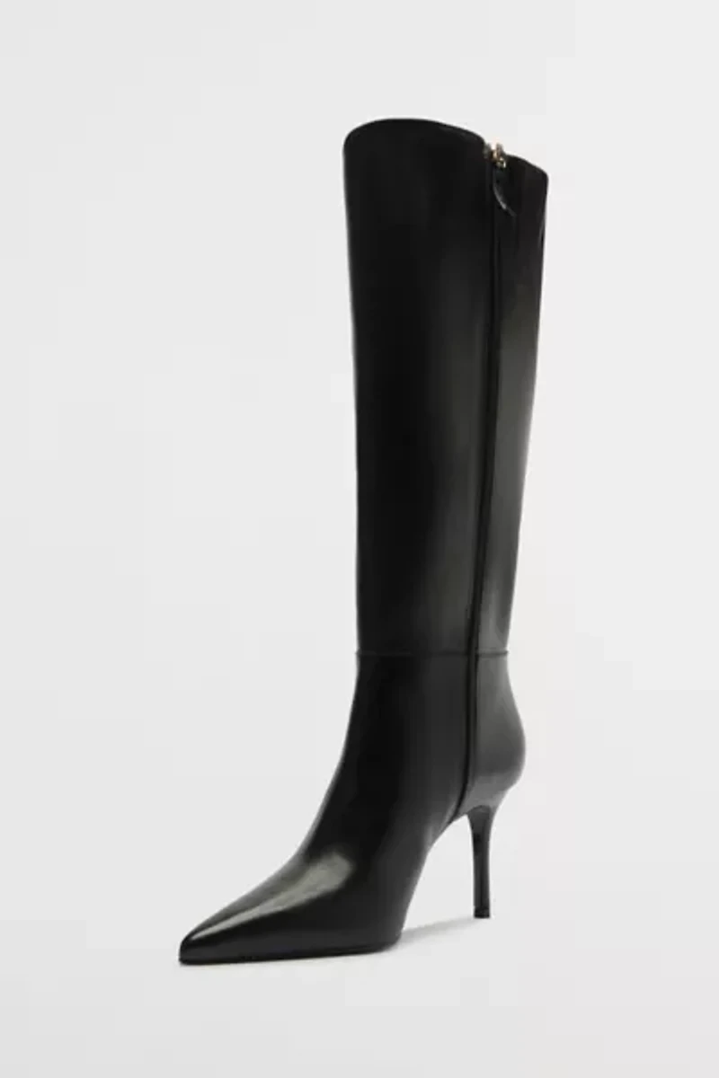 Schutz Leather Mikki Up Knee-High Boot