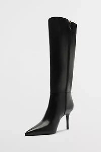 Schutz Leather Mikki Up Knee-High Boot