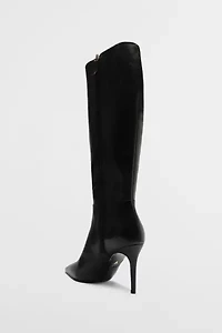 Schutz Leather Mikki Up Knee-High Boot