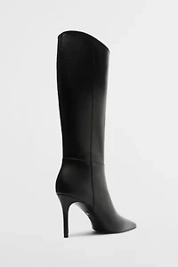 Schutz Leather Mikki Up Knee-High Boot