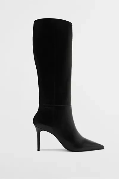 Schutz Leather Mikki Up Knee-High Boot