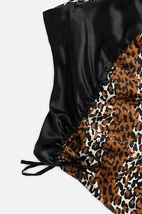 Frankie Collective Rework Silk Scarf Ruche Tank