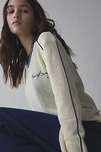 House Of Sunny Keepers Collared Knit Top