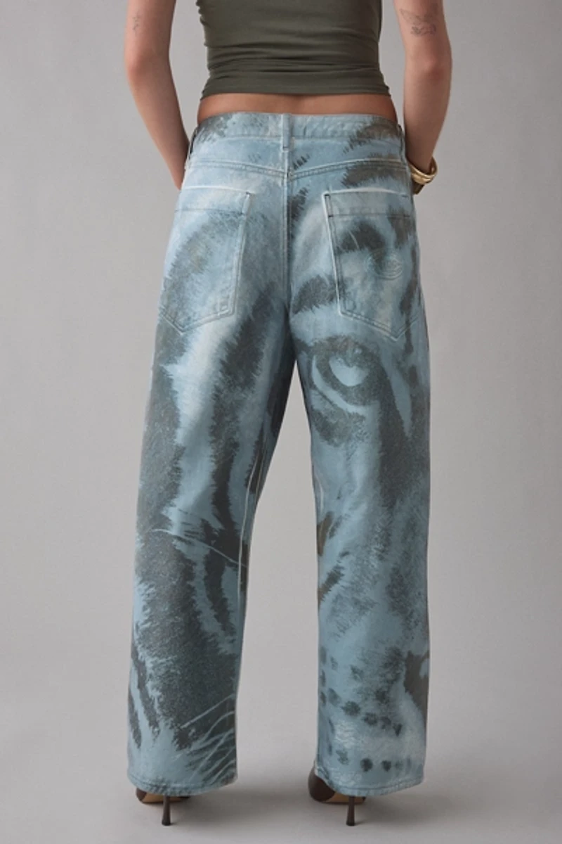 BDG Jaya Printed Baggy Boyfriend Jean