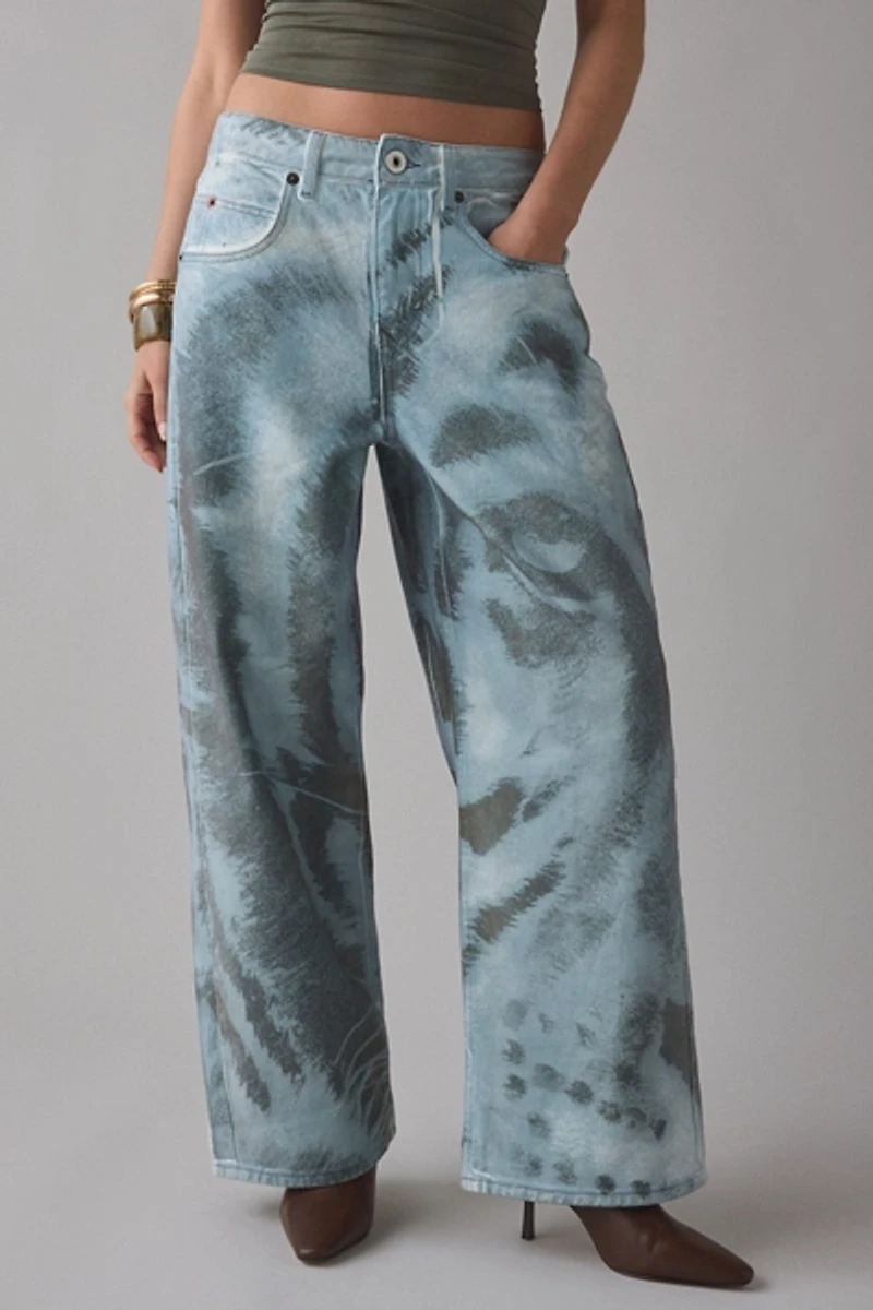 BDG Jaya Printed Baggy Boyfriend Jean