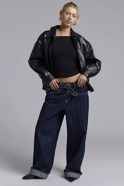 BDG Jaya Printed Baggy Boyfriend Jean
