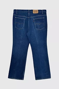 Vintage 1980's Levi’s® 517 Red Tab Dark Faded Western Boot Cut Denim Jeans
