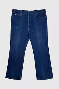 Vintage 1980's Levi’s® 517 Red Tab Dark Faded Western Boot Cut Denim Jeans