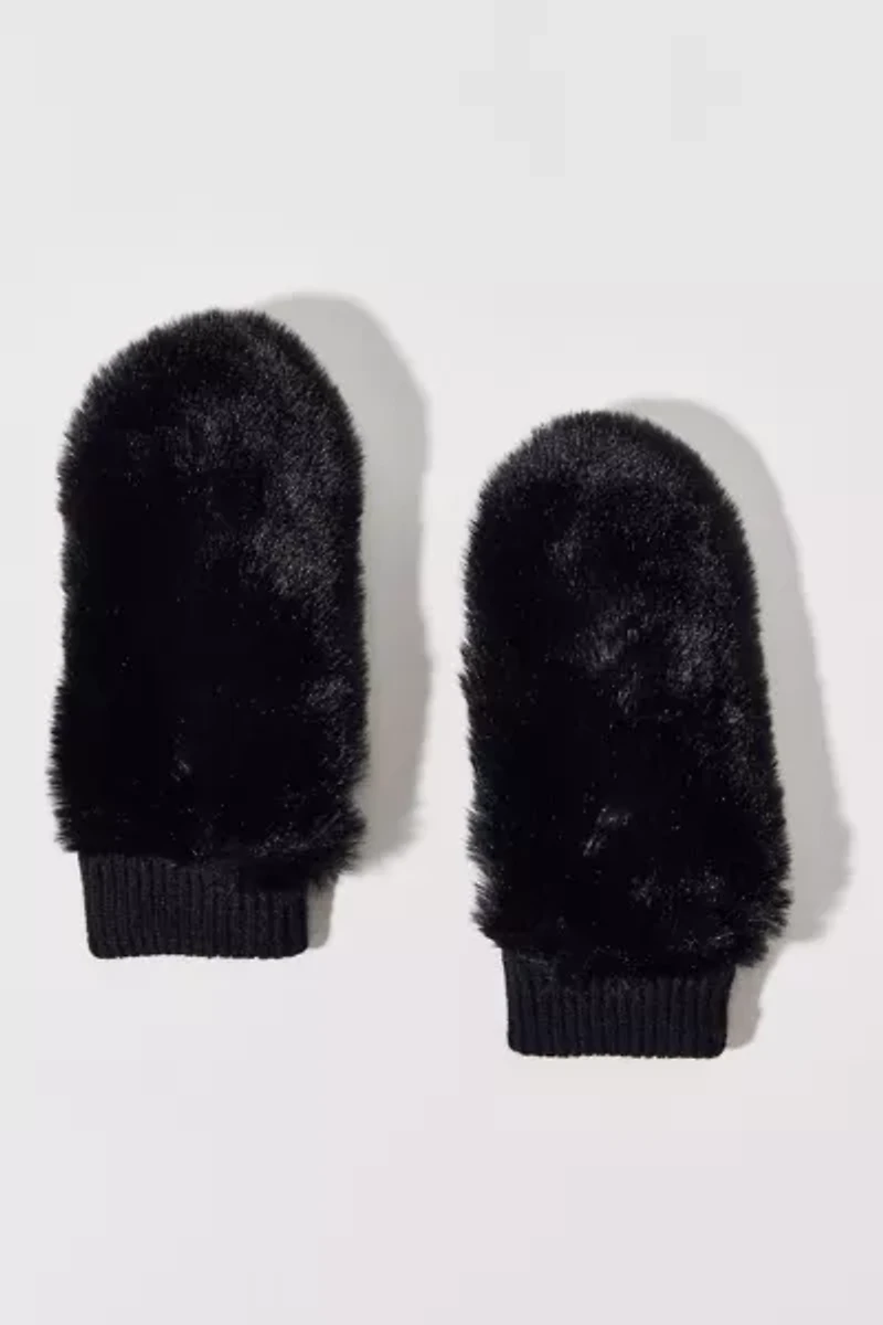 Fuzzy Faux Fur Convertible Mitten
