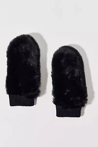 Fuzzy Faux Fur Convertible Mitten