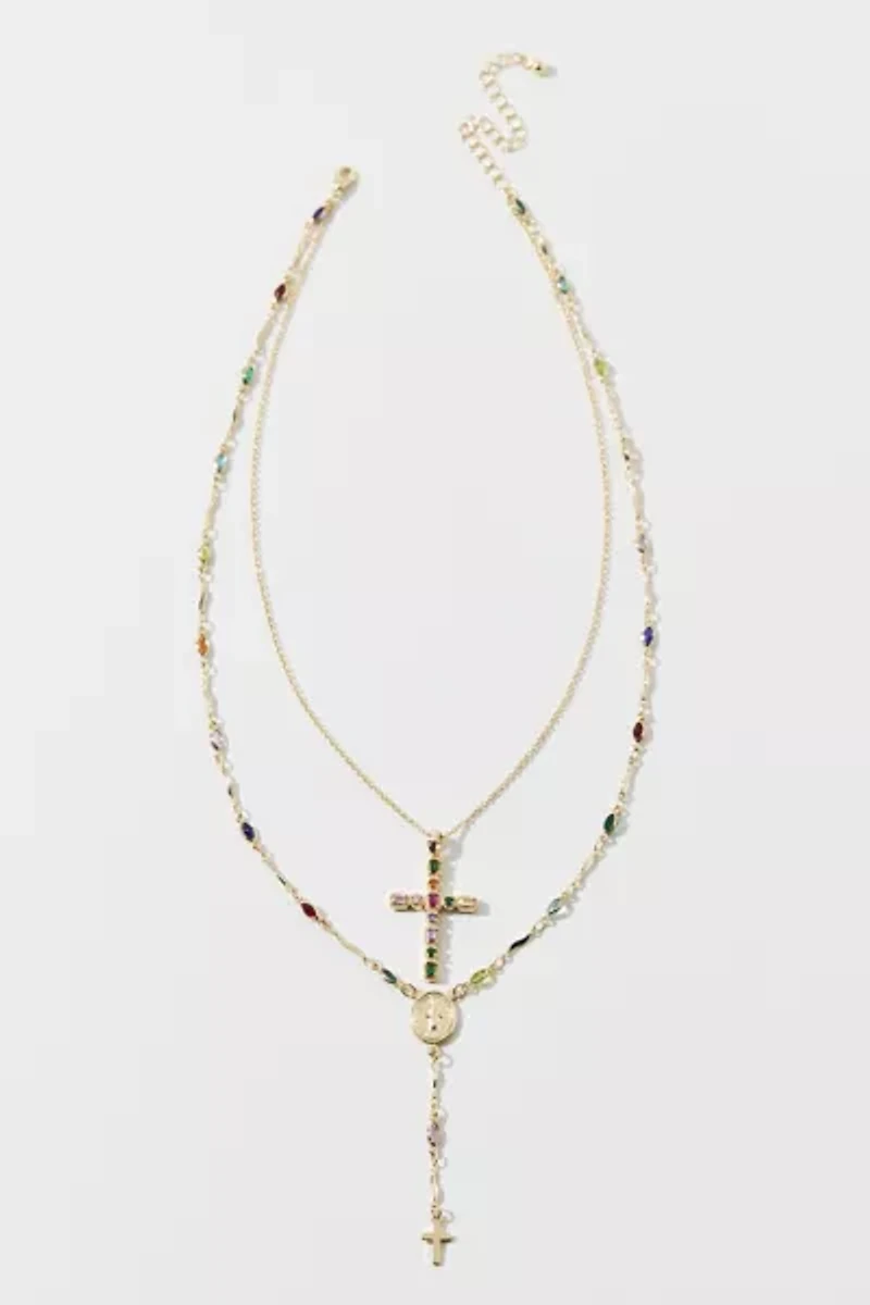 Blair Cross Layered Necklace
