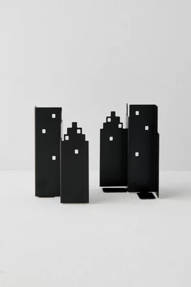City Skyline Bookend Set