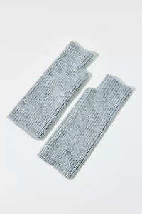 Ribbed Knit Hand Warmer Fingerless Glove