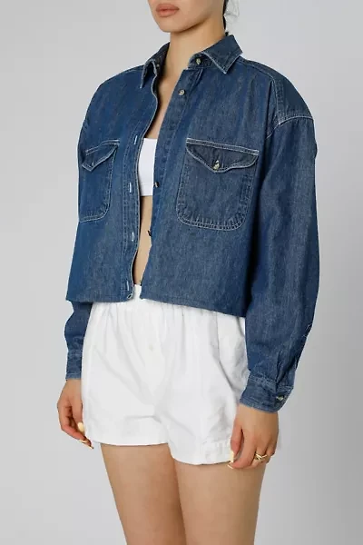 Rework Chambray Waist Crop 033
