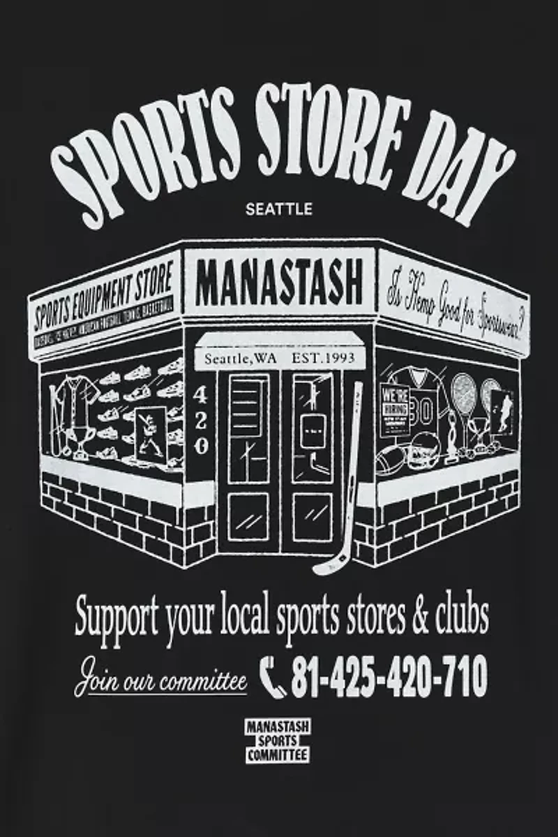 Manastash Sports Store Graphic Long Sleeve Tee