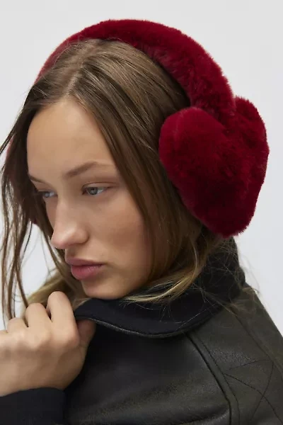 Heart Faux Fur Earmuffs