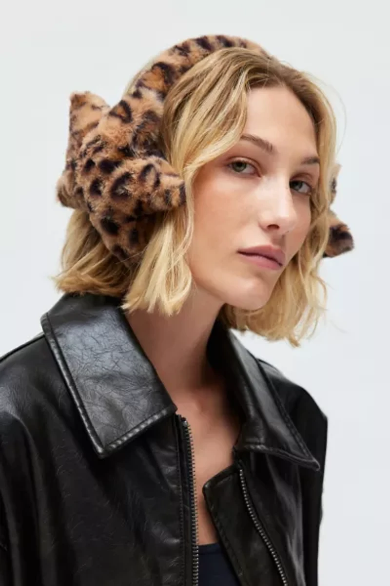Star Faux Fur Earmuffs
