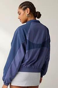 New Balance Color Blocked Woven Zip-Up Jacket