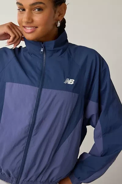 New Balance Color Blocked Woven Zip-Up Jacket