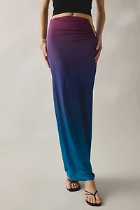 AFRM Aven Hardware Detail Mesh Maxi Skirt
