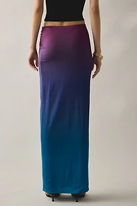 AFRM Aven Hardware Detail Mesh Maxi Skirt