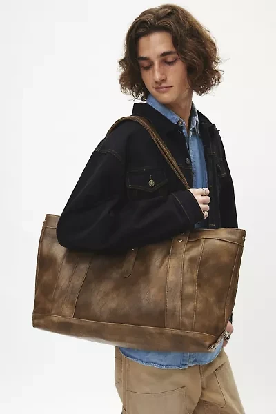 BDG Washed Faux Leather Tote Bag