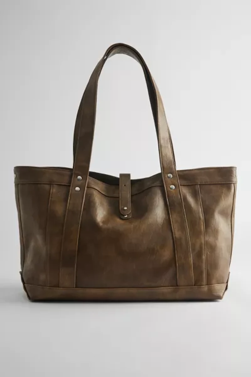 BDG Washed Faux Leather Tote Bag