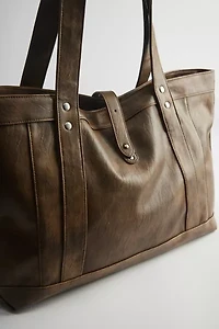 BDG Washed Faux Leather Tote Bag