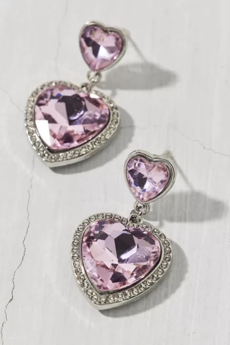 Isabella Rhinestone & Gem Heart Earring