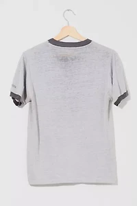 Vintage 1980s Distressed Sheer Flame Graphic Ringer T-Shirt