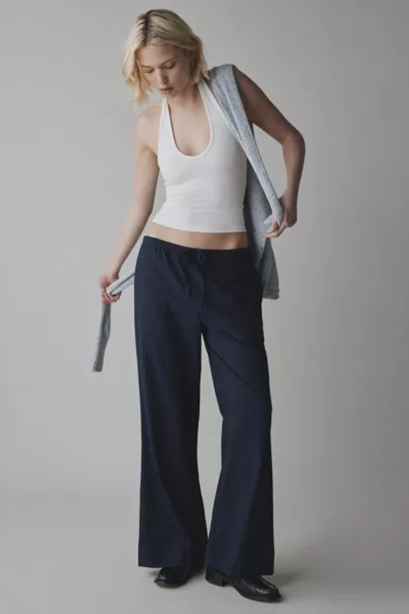BDG Joanna Ribbed Knit Halter Top