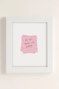 Lane Hummel Kiss Me! Art Print