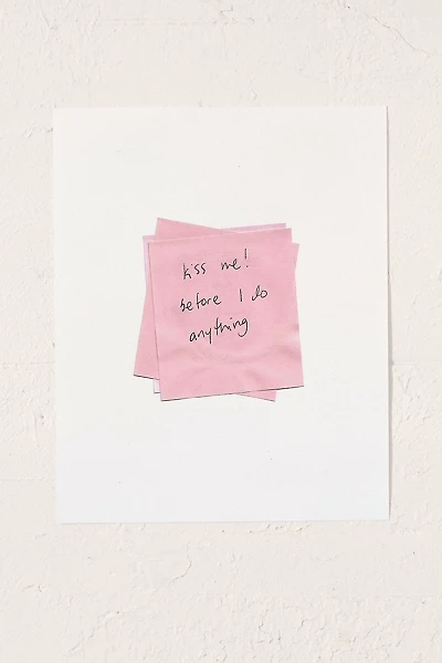 Lane Hummel Kiss Me! Art Print
