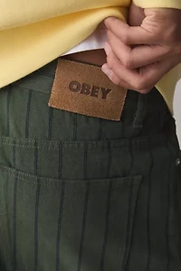 OBEY Baggy Stripe Pattern Jean
