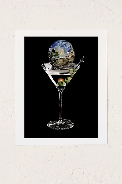 Caroline Ellis Art Disco Martini Art Print