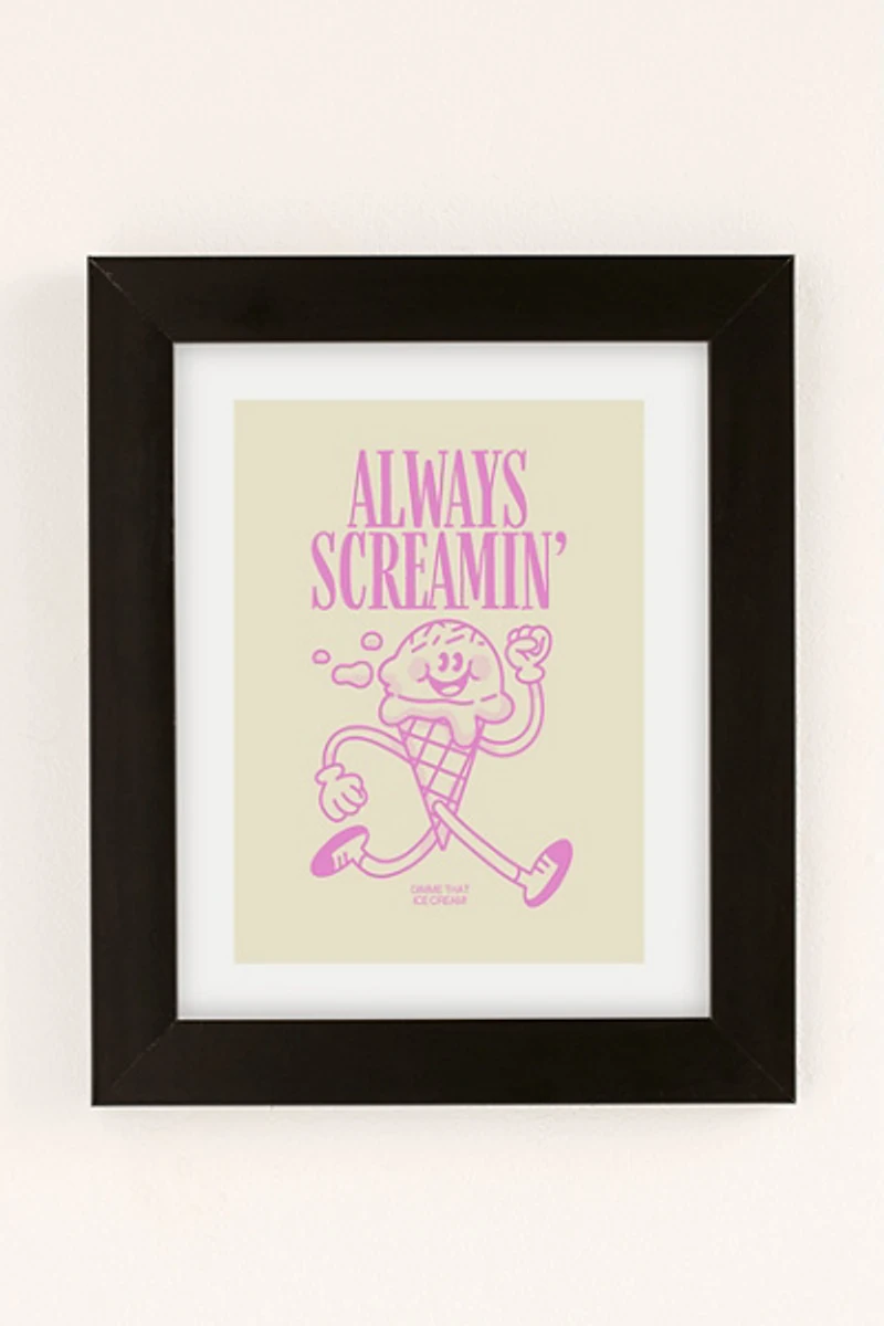 GS Print Shoppe ALWAYS SCREAMIN' Art