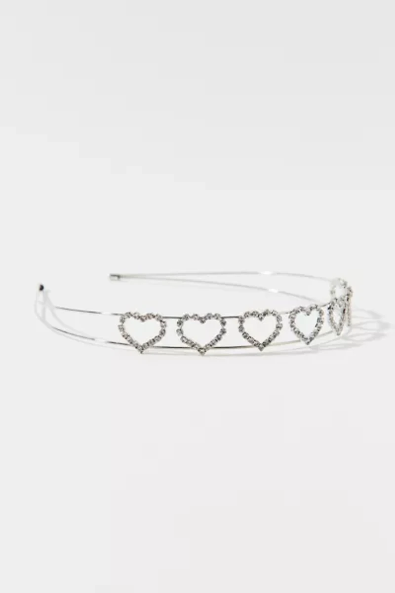 Rhinestone Heart Headband