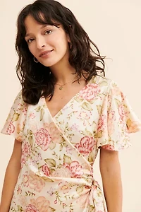 Dress Forum Joy Tulip Mini Wrap Dress