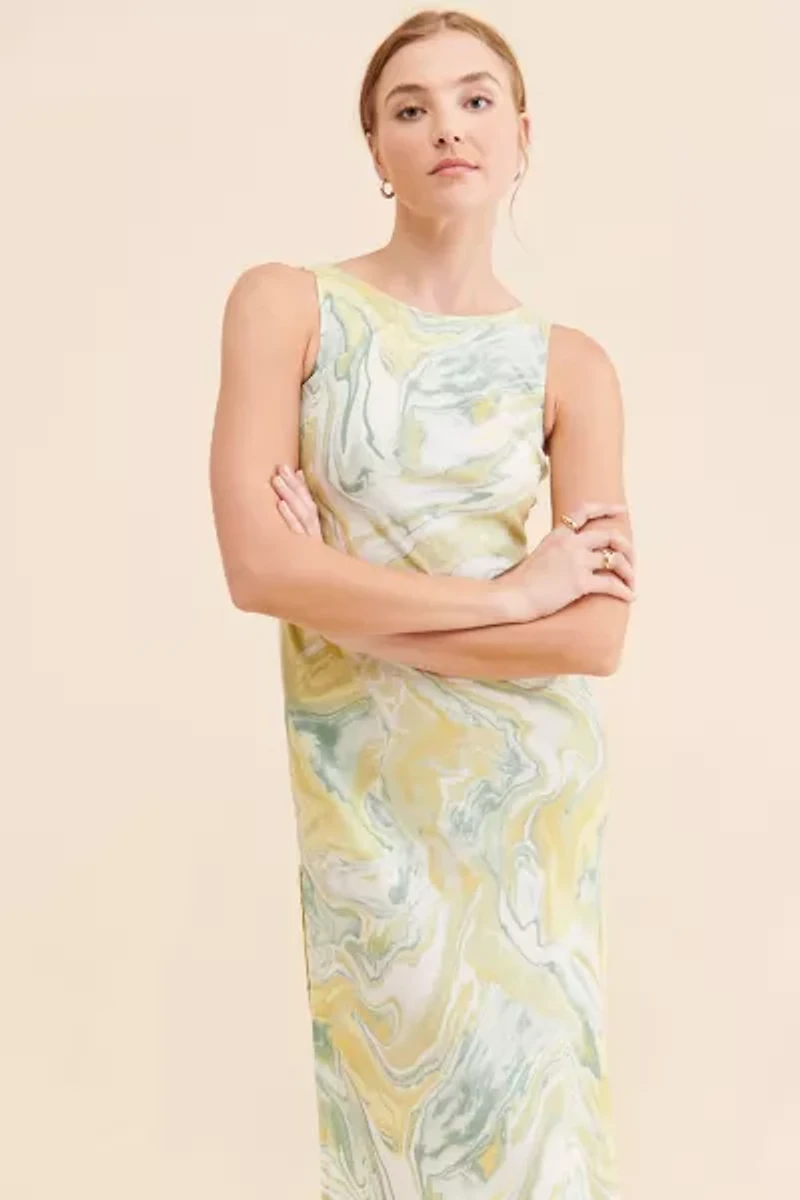 MinkPink Alora Bias Midi Dress