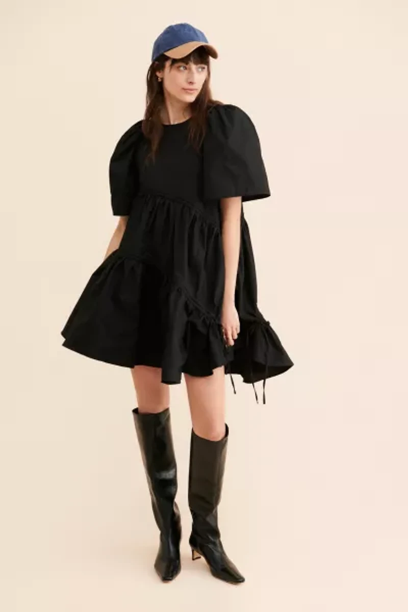 Ghospell Pia Ruched Mini Dress