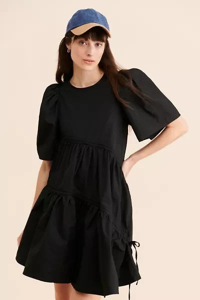 Ghospell Pia Ruched Mini Dress