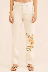 BDG Men's Printed Fruits Utility Jeans