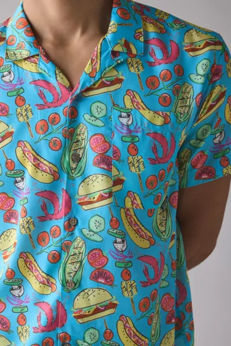 Boardies Grill Master Pattern Short Sleeve Shirt