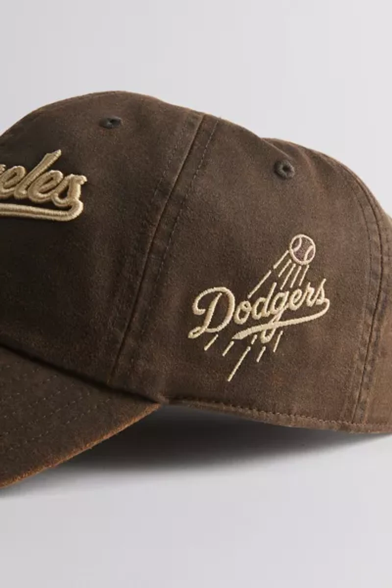 Mitchell & Ness MLB Los Angeles Dodgers Faux Leather Dad Hat